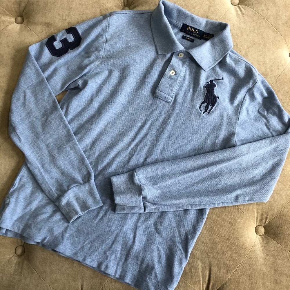 Boys long sleeve polo